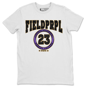 12s Field Purple shirt to match jordans Varsity sneaker tees Air Jordan 12 Field Purple SNRT Sneaker Release Tees Crew Neck Casual Unisex White 2 T-Shirt