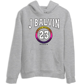 Air Jordan 3 J Balvin shirt to match jordans Varsity sneaker tees Crew Neck Air Jordan 3 X J Balvin SNRT Sneaker Release Tees Unisex Casual Shirts Heather Grey 2 T-Shirt