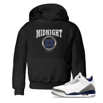 Air Jordan 3 Retro Midnight Navy shirt to match jordans Varsity sneaker shirt 3s Midnight Navy SNRT sneaker tees baby toddler Black 1 cotton Shirt