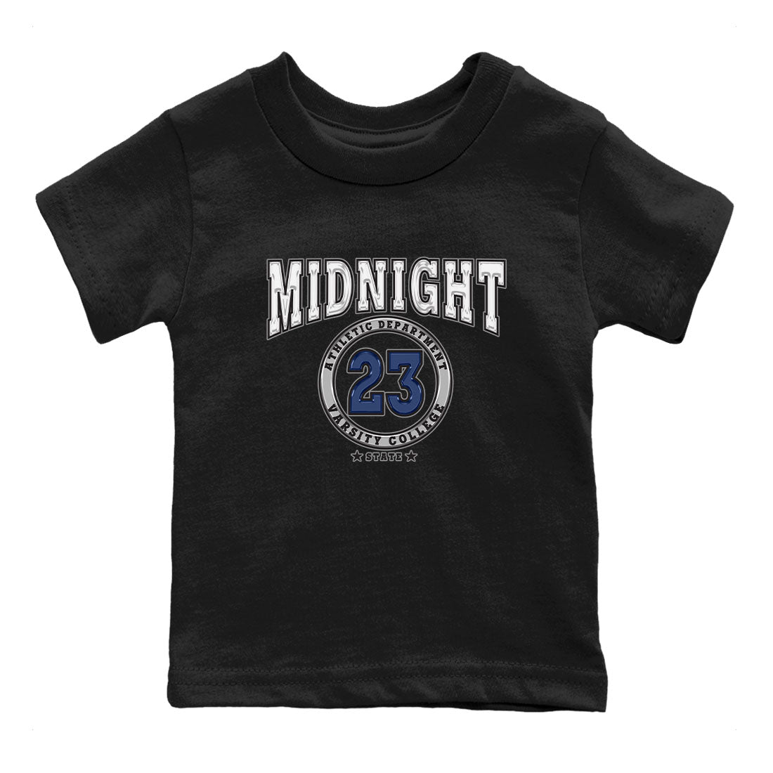 Air Jordan 3 Retro Midnight Navy shirt to match jordans Varsity sneaker shirt 3s Midnight Navy SNRT sneaker tees baby toddler Black 2 cotton Shirt