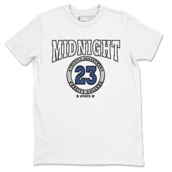 Air Jordan 3 Retro Midnight Navy shirt to match jordans Varsity sneaker shirt 3s Midnight Navy SNRT sneaker tees unisex crew neck cotton White 2 crew neck shirt