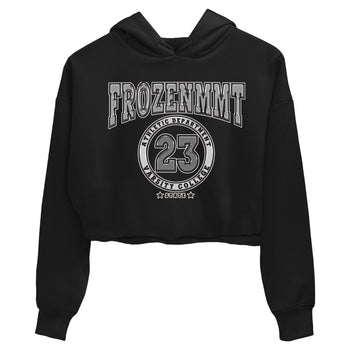 AJ4 Frozen Moments shirt to match jordans Varsity sneaker tees Crew Neck AJ4 Frozen Moments SNRT Sneaker Release Tees Black 2 Crop T-Shirt