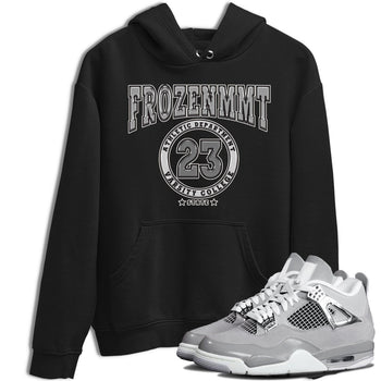 AJ4 Frozen Moments shirt to match jordans Varsity sneaker tees Crew Neck AJ4 Frozen Moments SNRT Sneaker Release Tees Unisex Casual Shirts Black 1 T-Shirt