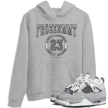 AJ4 Frozen Moments shirt to match jordans Varsity sneaker tees Crew Neck AJ4 Frozen Moments SNRT Sneaker Release Tees Unisex Casual Shirts Heather Grey 1 T-Shirt