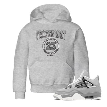 AJ4 Frozen Moments shirt to match jordans Varsity sneaker tees Crew Neck AJ4 Frozen Moments SNRT Sneaker Release Tees Baby Toddler Heather Grey 1 T-Shirt