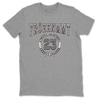 AJ4 Frozen Moments shirt to match jordans Varsity sneaker tees Crew Neck AJ4 Frozen Moments SNRT Sneaker Release Tees Unisex Casual Shirts Heather Grey 2 T-Shirt