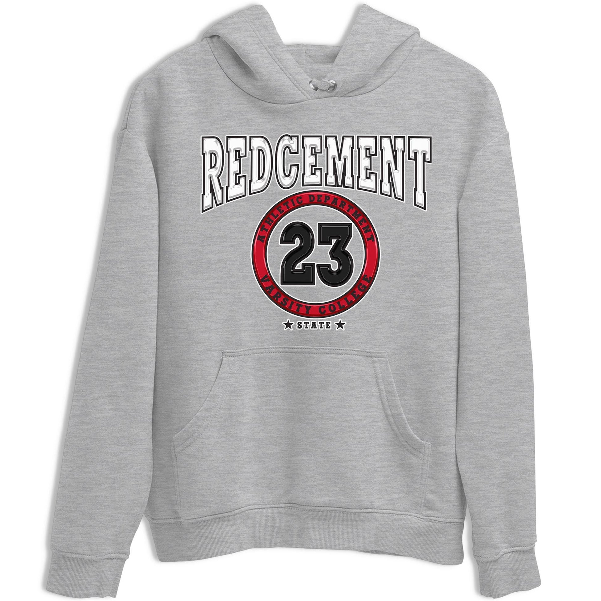 4s Red Cement shirt to match jordans Varsity sneaker tees Air Jordan 4 Red Cement SNRT Sneaker Release Tees Crew Neck Casual Unisex Heather Grey 2 T-Shirt