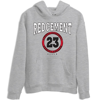 4s Red Cement shirt to match jordans Varsity sneaker tees Air Jordan 4 Red Cement SNRT Sneaker Release Tees Crew Neck Casual Unisex Heather Grey 2 T-Shirt