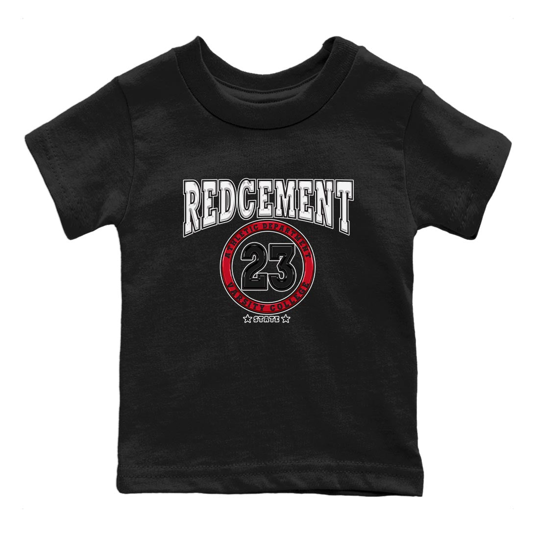 4s Red Cement shirt to match jordans Varsity sneaker tees Air Jordan 4 Red Cement SNRT Sneaker Release Tees Baby Toddler Black 2 T-Shirt