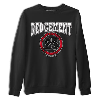 4s Red Cement shirt to match jordans Varsity sneaker tees Air Jordan 4 Red Cement SNRT Sneaker Release Tees Crew Neck Casual Unisex Black 2 T-Shirt