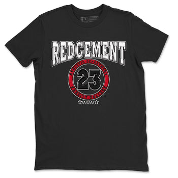 4s Red Cement shirt to match jordans Varsity sneaker tees Air Jordan 4 Red Cement SNRT Sneaker Release Tees Crew Neck Casual Unisex Black 2 T-Shirt