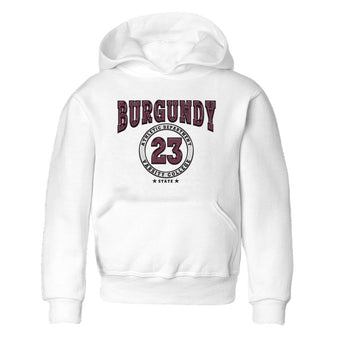 Jordan 5 Burgundy shirt to match jordans Varsity sneaker tees Crew Neck AJ5 Burgundy SNRT Sneaker Release Tees Baby Toddler White 2 T-Shirt