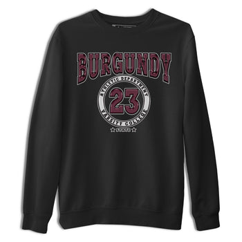 Jordan 5 Burgundy shirt to match jordans Varsity sneaker tees Crew Neck AJ5 Burgundy SNRT Sneaker Release Tees Unisex Casual Shirts Black 2 T-Shirt