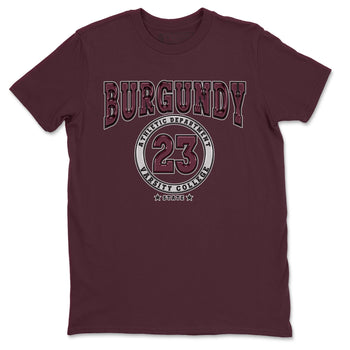 Jordan 5 Burgundy shirt to match jordans Varsity sneaker tees Crew Neck AJ5 Burgundy SNRT Sneaker Release Tees Unisex Casual Shirts Maroon 2 T-Shirt