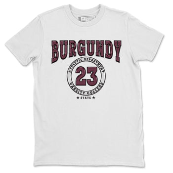 Jordan 5 Burgundy shirt to match jordans Varsity sneaker tees Crew Neck AJ5 Burgundy SNRT Sneaker Release Tees Unisex Casual Shirts White 2 T-Shirt