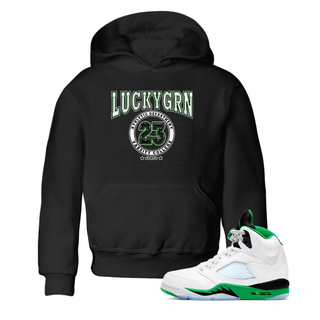 5s Lucky Green shirt to match jordans Varsity sneaker tees Air Jordan 5 Lucky Green SNRT sneaker release tees baby toddler Black 1 cotton Shirt