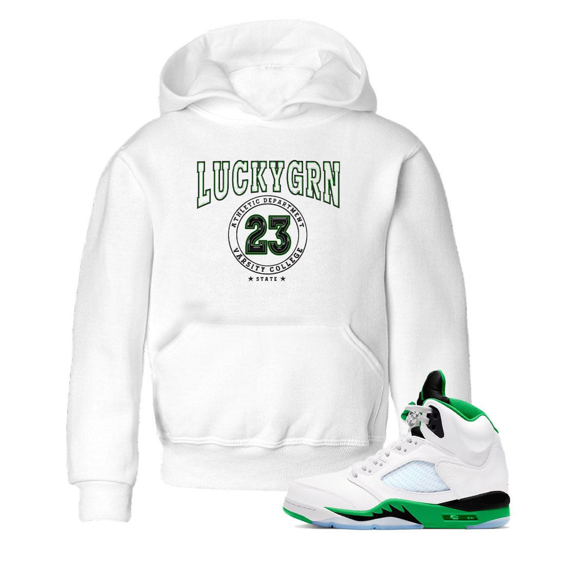5s Lucky Green shirt to match jordans Varsity sneaker tees Air Jordan 5 Lucky Green SNRT sneaker release tees baby toddler White 1 cotton Shirt