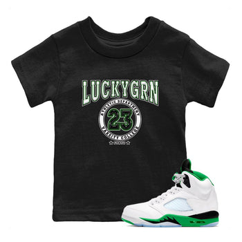 5s Lucky Green shirt to match jordans Varsity sneaker tees Air Jordan 5 Lucky Green SNRT sneaker release tees baby toddler Black 1 cotton Shirt