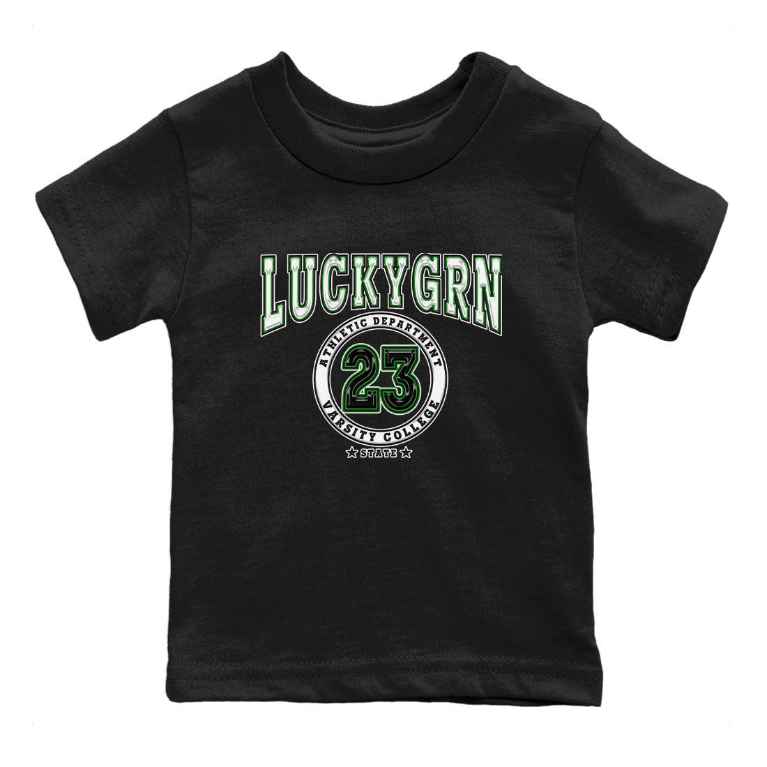5s Lucky Green shirt to match jordans Varsity sneaker tees Air Jordan 5 Lucky Green SNRT sneaker release tees baby toddler Black 2 cotton Shirt