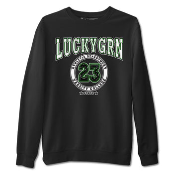 5s Lucky Green shirt to match jordans Varsity sneaker tees Air Jordan 5 Lucky Green SNRT Sneaker Release Tees unisex cotton Black 2 crew neck shirt
