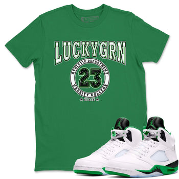 5s Lucky Green shirt to match jordans Varsity sneaker tees Air Jordan 5 Lucky Green SNRT Sneaker Release Tees unisex cotton Kelly Green 1 crew neck shirt