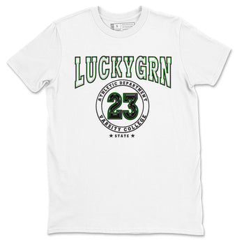 5s Lucky Green shirt to match jordans Varsity sneaker tees Air Jordan 5 Lucky Green SNRT Sneaker Release Tees unisex cotton White 2 crew neck shirt