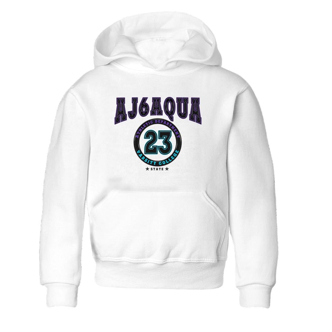 AJ6 Aqua shirt to match jordans Varsity sneaker release tees Air Jordan 6 Aqua SNRT Sneaker Tees Baby Toddler White 2 T-Shirt