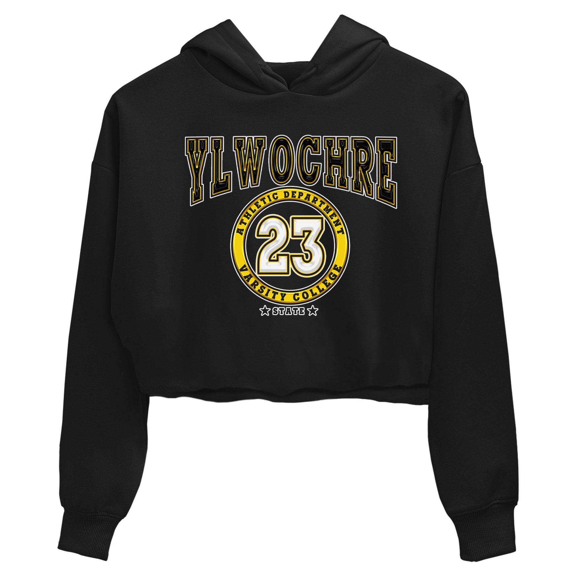Varsity sneaker match tees to Yellow Ochre 6s street fashion brand for shirts to match Jordans SNRT Sneaker Tees Air Jordan 6 Yellow Ochre unisex t-shirt Black 2 crop shirt