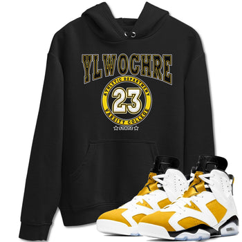 Varsity sneaker match tees to Yellow Ochre 6s street fashion brand for shirts to match Jordans SNRT Sneaker Tees Air Jordan 6 Yellow Ochre unisex t-shirt Black 1 unisex shirt