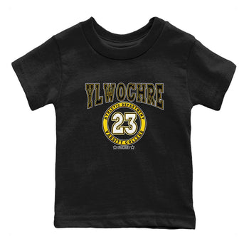 Varsity sneaker match tees to Yellow Ochre 6s street fashion brand for shirts to match Jordans SNRT Sneaker Tees Air Jordan 6 Yellow Ochre unisex t-shirt Black 2 youth shirt