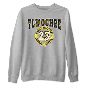 Varsity sneaker match tees to Yellow Ochre 6s street fashion brand for shirts to match Jordans SNRT Sneaker Tees Air Jordan 6 Yellow Ochre unisex t-shirt Heather Grey 2 unisex shirt