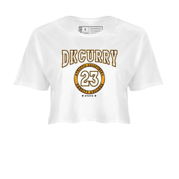 Varsity sneaker match tees to Dark Curry Reverse Curry street fashion brand for shirts to match Jordans SNRT Sneaker Tees Dunk Dark Curry unisex t-shirt White 2 crop shirt