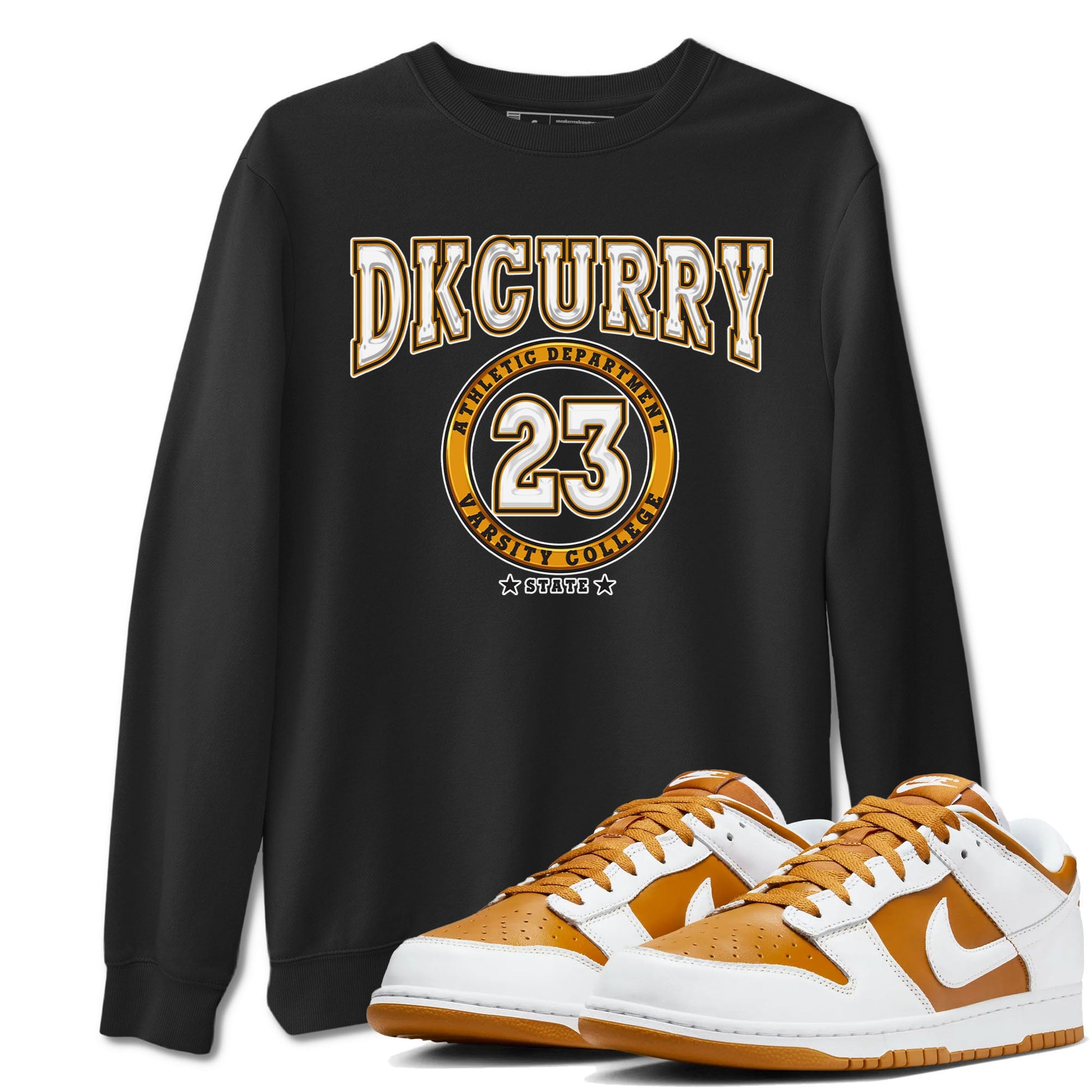 Varsity sneaker match tees to Dark Curry Reverse Curry street fashion brand for shirts to match Jordans SNRT Sneaker Tees Dunk Dark Curry unisex t-shirt Black 1 unisex shirt