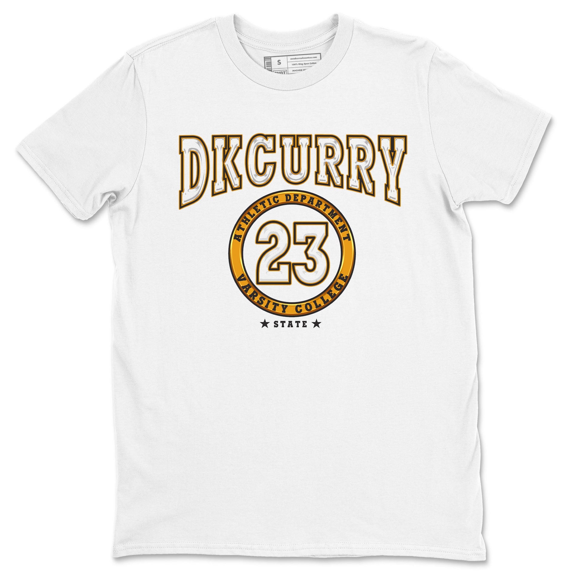 Varsity sneaker match tees to Dark Curry Reverse Curry street fashion brand for shirts to match Jordans SNRT Sneaker Tees Dunk Dark Curry unisex t-shirt White 2 unisex shirt