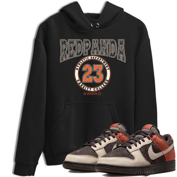 Nike Low Dunk Red Panda shirt to match jordans Varsity sneaker tees Nike Dunk Red Panda SNRT Sneaker Tees Unisex Streetwear Clothing Black 1 T-Shirt