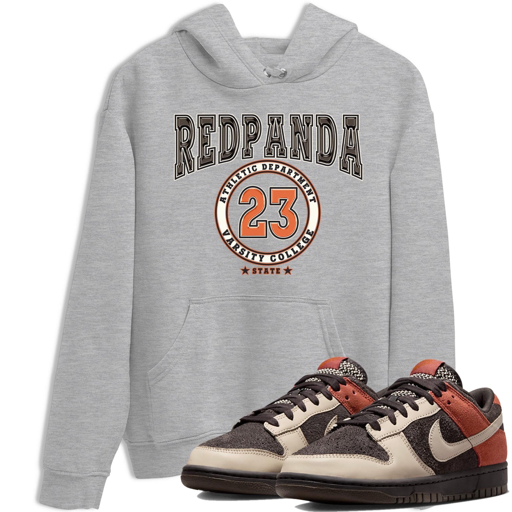 Nike Low Dunk Red Panda shirt to match jordans Varsity sneaker tees Nike Dunk Red Panda SNRT Sneaker Tees Unisex Streetwear Clothing Heather Grey 1 T-Shirt