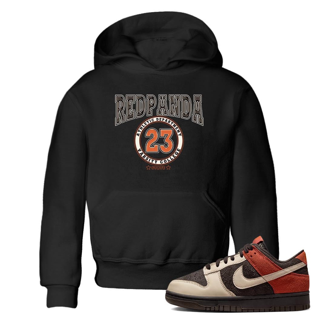 Nike Low Dunk Red Panda shirt to match jordans Varsity sneaker tees Nike Dunk Red Panda SNRT Sneaker Tees Baby Toddler Black 1 T-Shirt