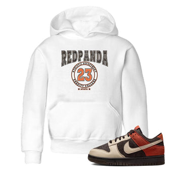 Nike Low Dunk Red Panda shirt to match jordans Varsity sneaker tees Nike Dunk Red Panda SNRT Sneaker Tees Baby Toddler White 1 T-Shirt