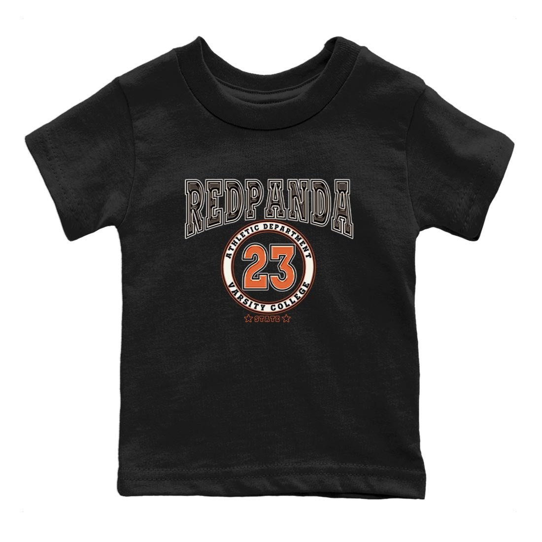 Nike Low Dunk Red Panda shirt to match jordans Varsity sneaker tees Nike Dunk Red Panda SNRT Sneaker Tees Baby Toddler Black 2 T-Shirt