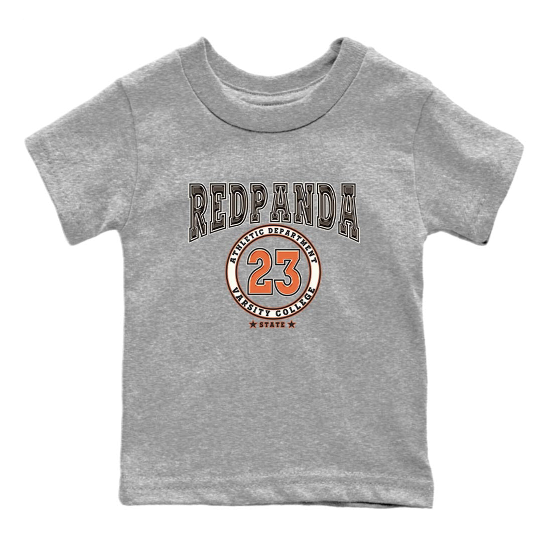 Nike Low Dunk Red Panda shirt to match jordans Varsity sneaker tees Nike Dunk Red Panda SNRT Sneaker Tees Baby Toddler Heather Grey 2 T-Shirt