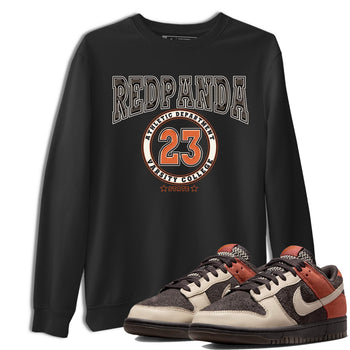 Nike Low Dunk Red Panda shirt to match jordans Varsity sneaker tees Nike Dunk Red Panda SNRT Sneaker Tees Unisex Streetwear Clothing Black 1 T-Shirt