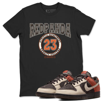 Nike Low Dunk Red Panda shirt to match jordans Varsity sneaker tees Nike Dunk Red Panda SNRT Sneaker Tees Unisex Streetwear Clothing Black 1 T-Shirt