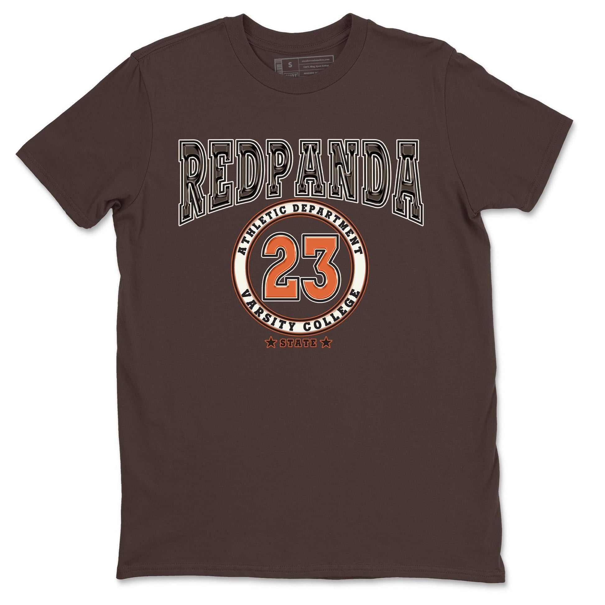Nike Low Dunk Red Panda shirt to match jordans Varsity sneaker tees Nike Dunk Red Panda SNRT Sneaker Tees Unisex Streetwear Clothing Dark Chocolate 2 T-Shirt