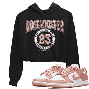 Nike Dunks Low Rose Whisper shirt to match jordans Varsity sneaker tees Nike Dunk Rose Whisper SNRT Sneaker Release Tees Black 1 Crop T-Shirt
