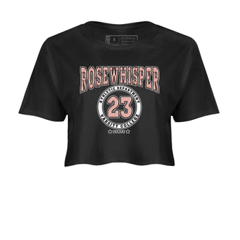 Nike Dunks Low Rose Whisper shirt to match jordans Varsity sneaker tees Nike Dunk Rose Whisper SNRT Sneaker Release Tees Black 2 Crop T-Shirt
