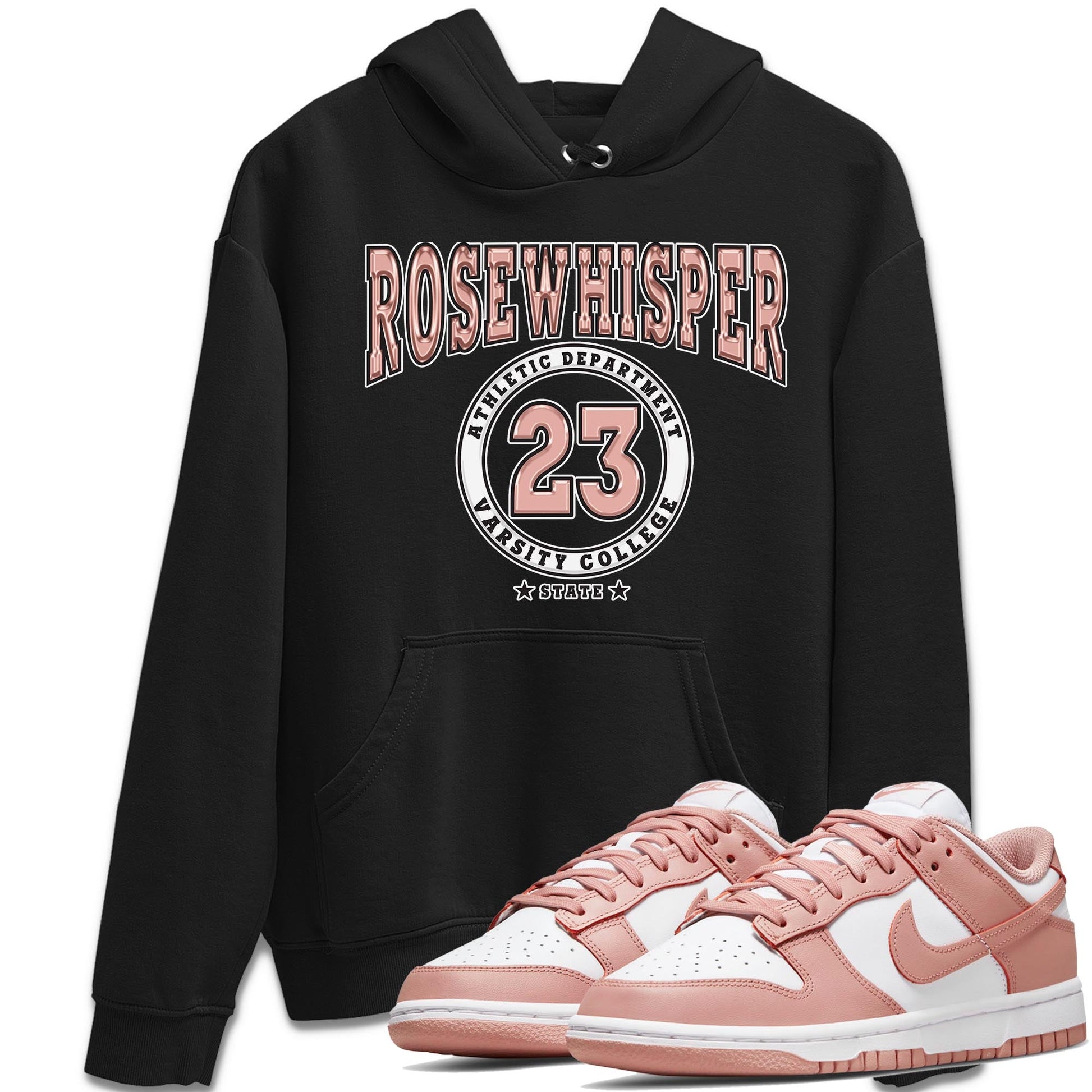 Nike Dunks Low Rose Whisper shirt to match jordans Varsity sneaker tees Nike Dunk Rose Whisper SNRT Sneaker Release Tees Unisex Black 1 T-Shirt