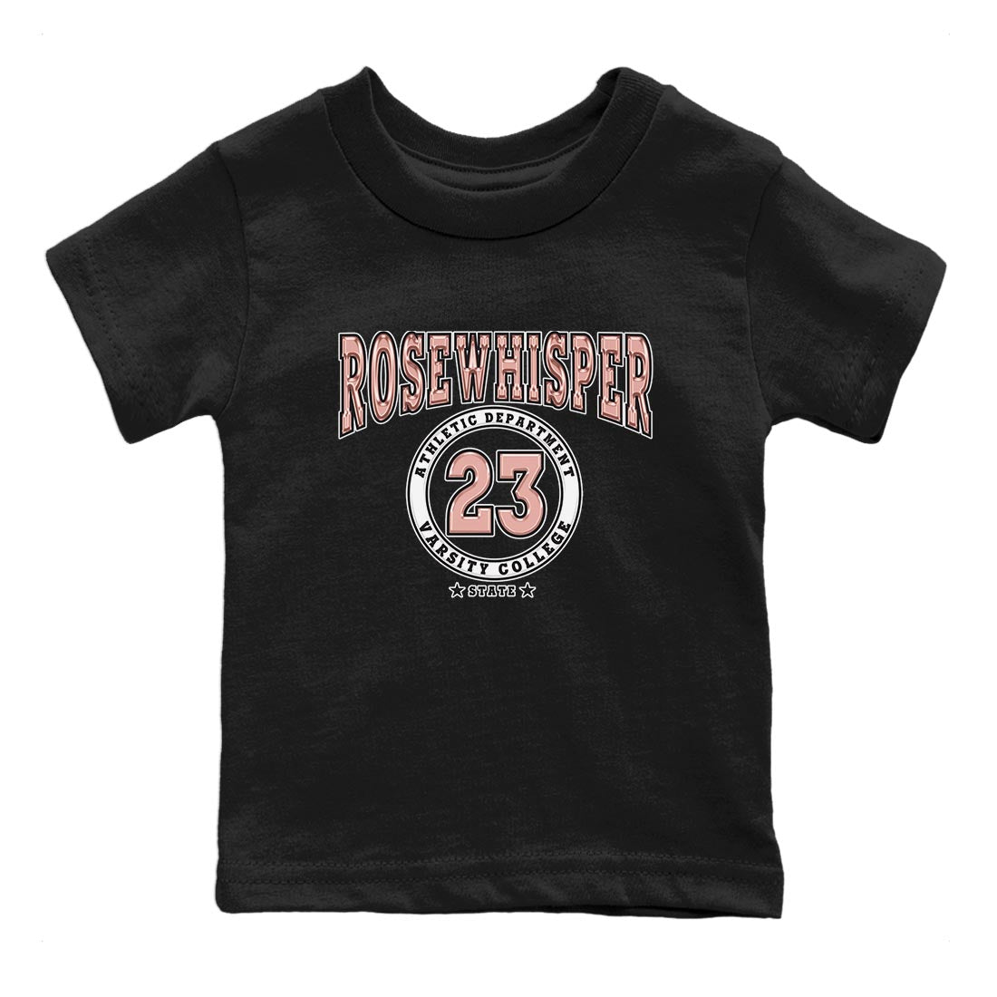 Nike Dunks Low Rose Whisper shirt to match jordans Varsity sneaker tees Nike Dunk Rose Whisper SNRT Sneaker Release Tees Baby Toddler Black 2 T-Shirt