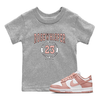Nike Dunks Low Rose Whisper shirt to match jordans Varsity sneaker tees Nike Dunk Rose Whisper SNRT Sneaker Release Tees Baby Toddler Heather Grey 1 T-Shirt