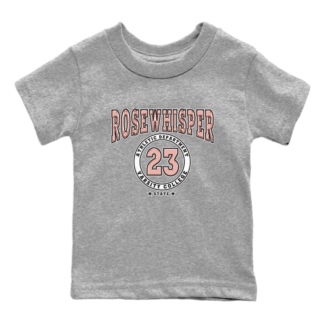 Nike Dunks Low Rose Whisper shirt to match jordans Varsity sneaker tees Nike Dunk Rose Whisper SNRT Sneaker Release Tees Baby Toddler Heather Grey 2 T-Shirt