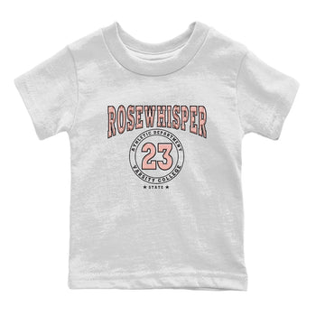 Nike Dunks Low Rose Whisper shirt to match jordans Varsity sneaker tees Nike Dunk Rose Whisper SNRT Sneaker Release Tees Baby Toddler White 2 T-Shirt